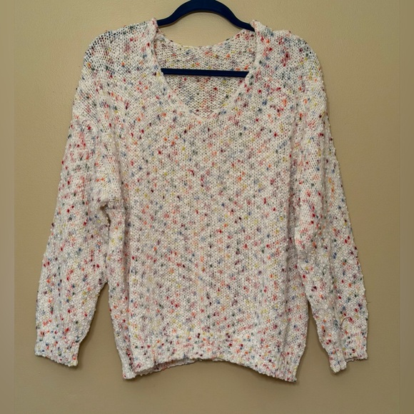 Colorful Speckled Knit Sweater - Picture 4 of 7